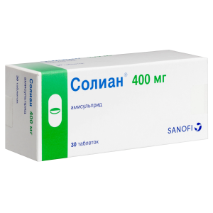 Солиан 400 мг 30 шт таблетки покрытые пленочной оболочкой Купить Солиан 400 мг 30 шт таблетки покрытые пленочной оболочкой