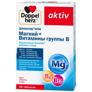 Купить  Доппельгерц актив Магний+Витамины группы В таблетки №30