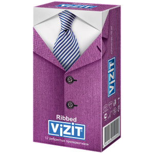 VIZIT Ribbed презервативы ребристые 12 шт. Купить VIZIT Ribbed презервативы ребристые 12 шт.