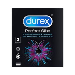 Купить  Durex Perfect Gliss 3 шт презервативы из натурального латекса