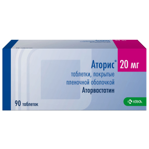 Купить  Аторис таб ппо 20мг №90