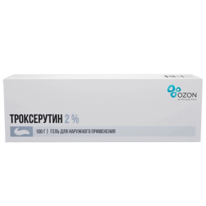 Купить  Троксерутин  2 % 100 г гель для наружного применения