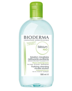Купить  Биодерма Себиум вода мицелл 500 мл очищающая д/жирн и проблем кожи лица