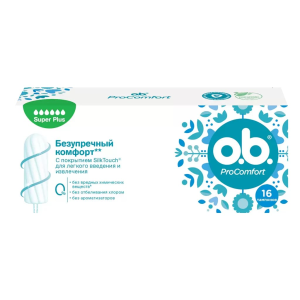 Купить  o.b. ProComfort 16 шт тампоны супер плюс