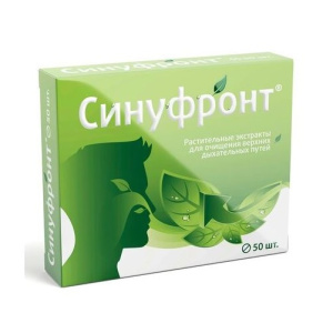 Купить  Синуфронт 50 шт таблетки покрытые оболочкой