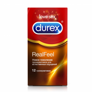 Durex Real Feel презервативы для естественных ощущений 12 шт.
