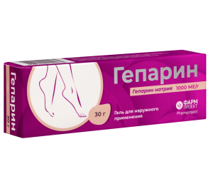 Купить  Гепарин гель для наружного применения 1000МЕ/г 30г