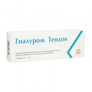 Гиалуром Тендон раствор д в/суставн введ 40мг/2мл №1 Купить Гиалуром Тендон раствор д в/суставн введ 40мг/2мл №1