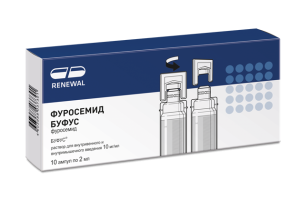 Купить  Фуросемид Буфус Реневал 1% 2 мл 10 шт ампулы раствор для внутривенного и внутримышечного введения 