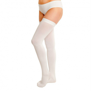 Купить  Чулки антиэмболич 2 кл компрес Элеганс р.M силик рез 23-32 мм рт ст / белый (АМЧ-Э 2К)
