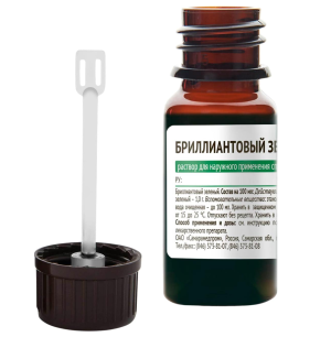 Купить  Бриллиантовый Зеленый р-р спирт 1% фл с крышк-помазк 10мл