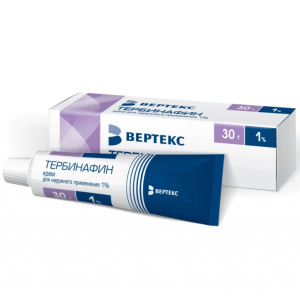 Купить  Тербинафин крем д/наруж примен 1% 30г