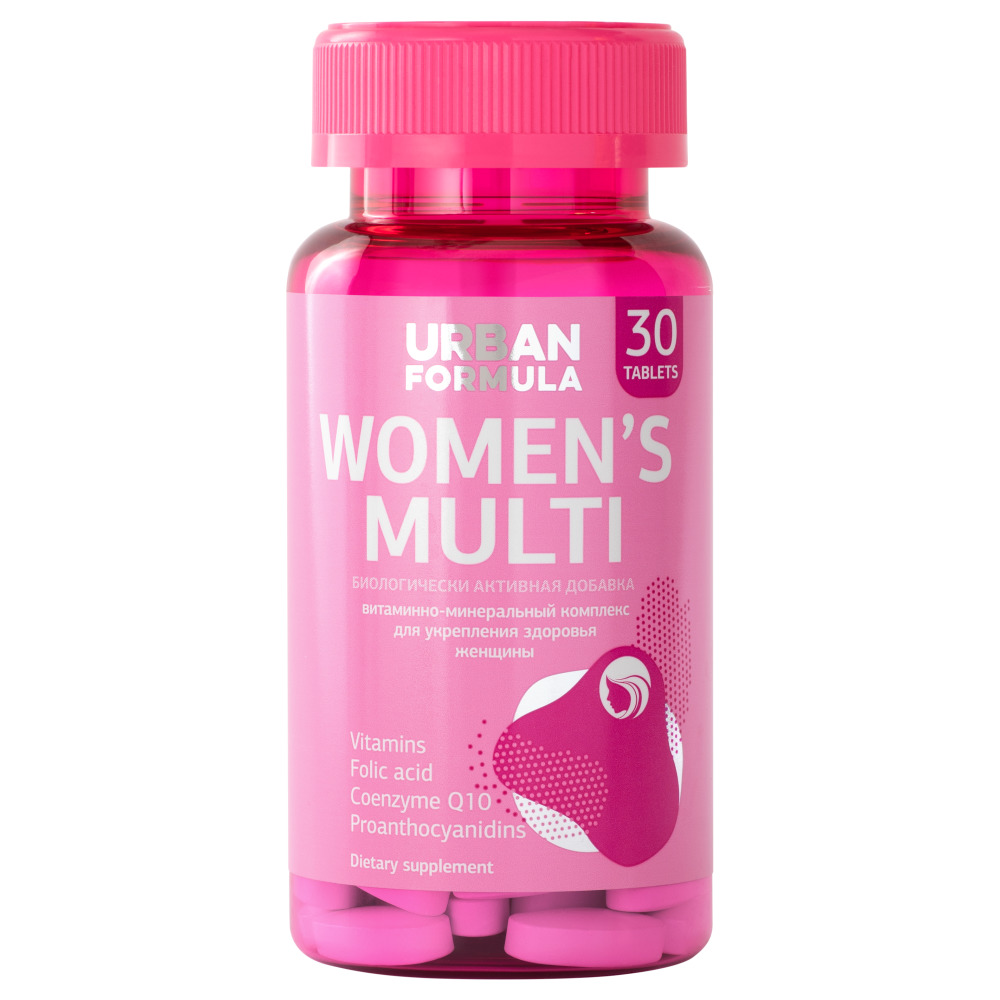Купить Urban Formula таб №30 Women's Multi Витаминно-минеральный комплекс д/женщин от А до Zn