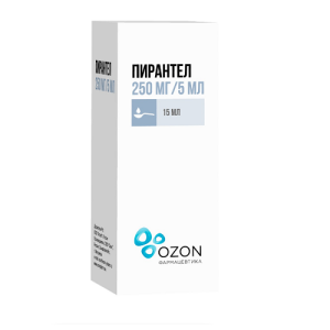 Купить  Пирантел суспензия для внутреннего применения 250мг/5мл 15мл