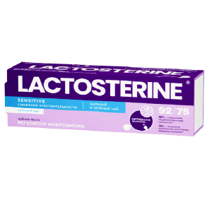 LACTOSTERINE Sensitive 85 г зубная паста снижение чувствительности зеленый чай Купить LACTOSTERINE Sensitive 85 г зубная паста снижение чувствительности зеленый чай