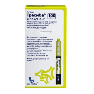 Купить  Тресиба ФлексПен р-р д/п/к введ 100МЕ/мл шпр-ручк 3мл №5