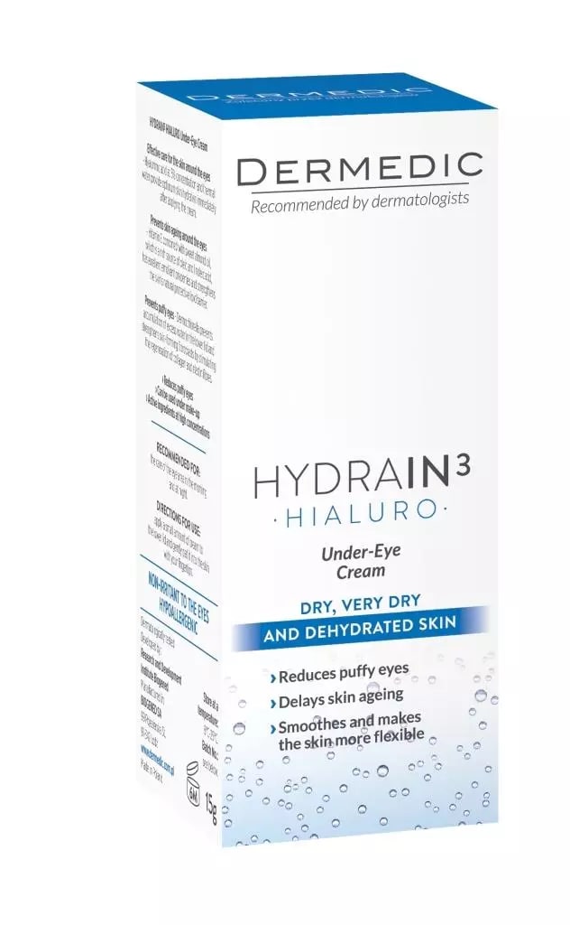 Купить Dermedic Hydrain 3 Hialuro Крем для кожи вокруг глаз 15 г