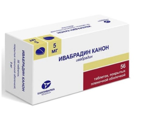 Купить  Ивабрадин таб ппо 7,5мг №56