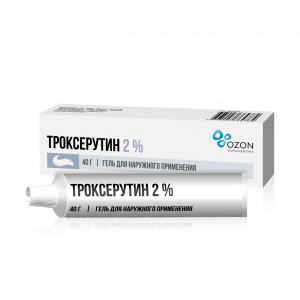 Купить Троксерутин гель для наружного применения 2% 40г