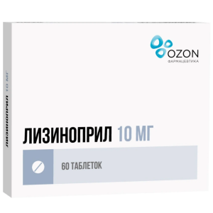Купить  Лизиноприл таб 10мг №60