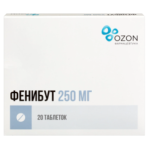 Купить  Фенибут 250 мг 20 шт таблетки