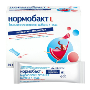 Купить  Нормобакт - L порошок саше 3г №10 д/детей с 1 мес
