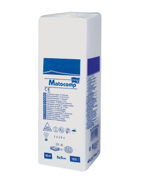 Купить  Matopat Matocomp 5 см х 5 см 100 шт салфетки нестерильные 16 сложений