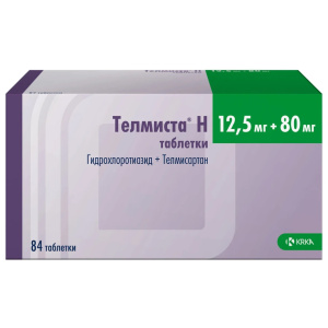 Купить  Телмиста Н таб 12,5мг+80мг №84