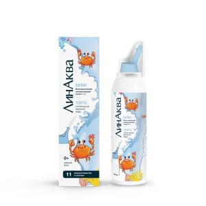 Купить  ЛинАква Бэби ср-во д/орош и промыв носа 0,9% 150мл