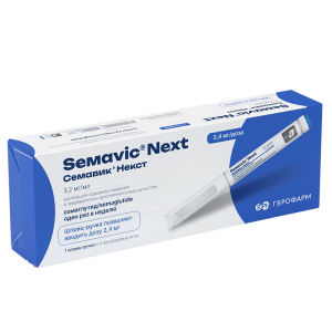 Купить  Семавик Некст 2,4 мг/доз 3 мл 1 шт раствор для подкожного введения шприц-ручка + иглы 4 шт