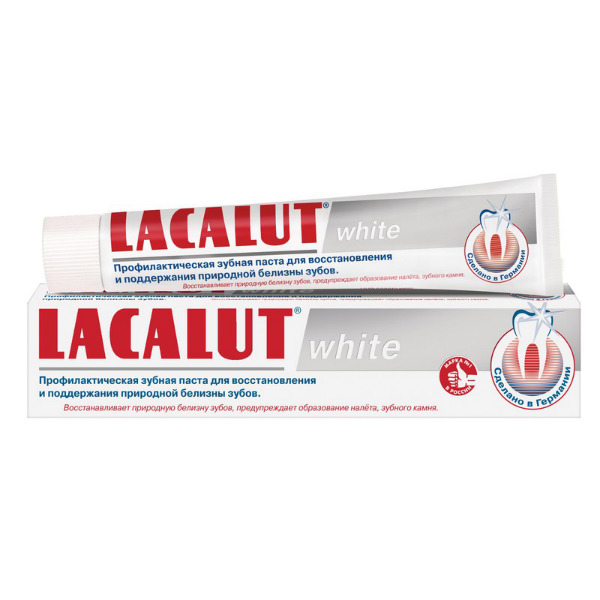 Купить Lacalut Activ White з/паста 50мл защита десен и бережное отбеливание