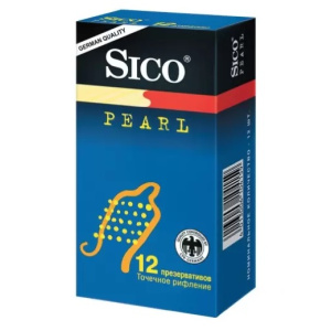 Sico Pearl презервативы с точечным рефлением 12 шт.