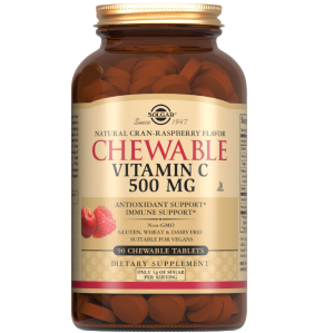 Купить  Solgar Витамин С таблетки 2380мг №90 малина