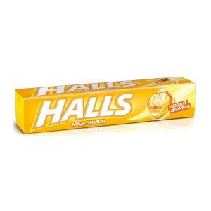Купить  Холлс HALLS леденцы 25г мед и лимон