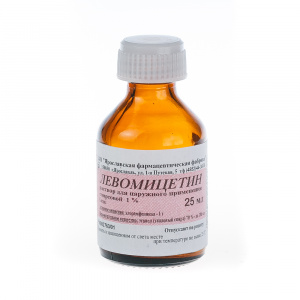 Купить  Левомицетин р-р д/наруж спирт 1% фл 25мл