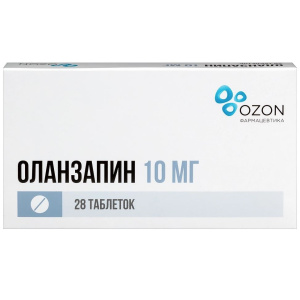 Купить  Оланзапин таб ппо 10мг №28