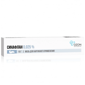 Купить  Синафлан мазь для наружного применения 0,025% 15г