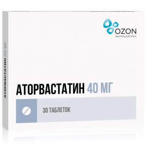 Купить  Аторвастатин таб ппо 40мг №30
