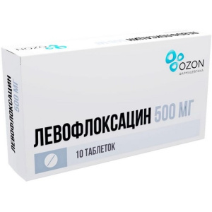 Купить  Левофлоксацин таблетки ппо 500мг №10