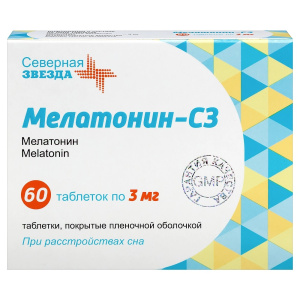 Купить  Мелатонин-СЗ  таб ппо 3мг №60