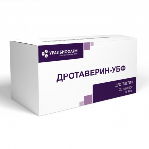 Купить  Дротаверин-УБФ таб 40мг №20