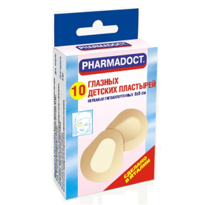 Пластырь д/глаз д/детей Фармадокт №10 телесный Купить Пластырь д/глаз д/детей Фармадокт №10 телесный