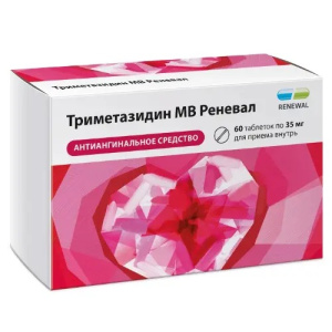 Купить  Триметазидин МВ Реневал таб ппо 35мг №60