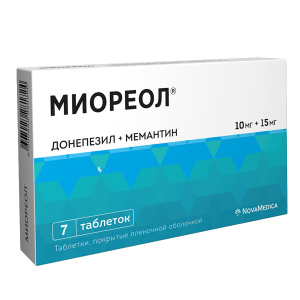 Миореол таб ппо 10мг+15мг №7