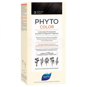 Phyto color №3 (темный шатен) краска для волос Купить Phyto color №3 (темный шатен) краска для волос