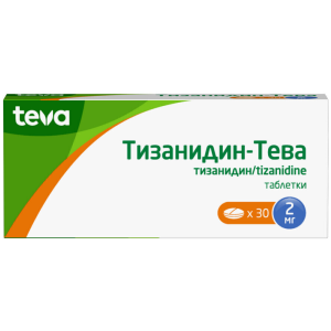Тизанидин-Тева таблетки 2мг №30 Купить Тизанидин-Тева таблетки 2мг №30