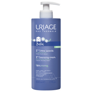 Uriage Bebe Первый 500 мл крем фл-помпа очищающий пенящийся Купить Uriage Bebe Первый 500 мл крем фл-помпа очищающий пенящийся