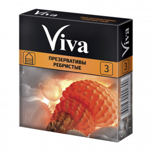 Купить Viva презервативы ребристые 3 шт.