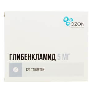 Купить  Глибенкламид 5 мг 120шт таблетки 