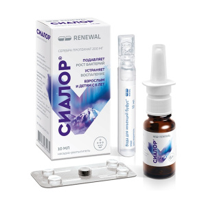 Купить  Сиалор Реневал комплект таб и раств-ль 2% 10мл + насадка спрей